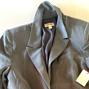 Heather Grey Open Edit Blazer